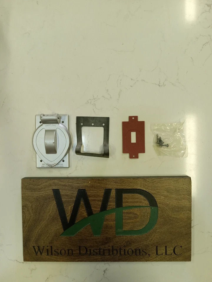 Arrow Hart 1618C  Alum W/P Lift Cover Wall Plate GE LD7420 - Image 3 of 3