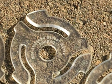 10 Unique New "TRANSLUCENT" 45 RPM RECORD INSERT ADAPTERS