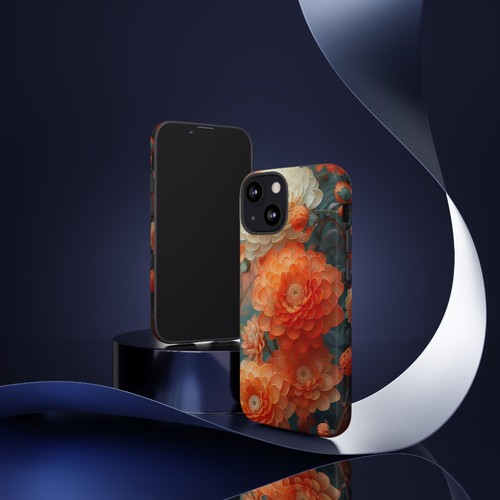 Orange Chrysanthemum Flower Phone Case for iPhone, Samsung Galaxy, Pixel - 第 73/173 張圖片
