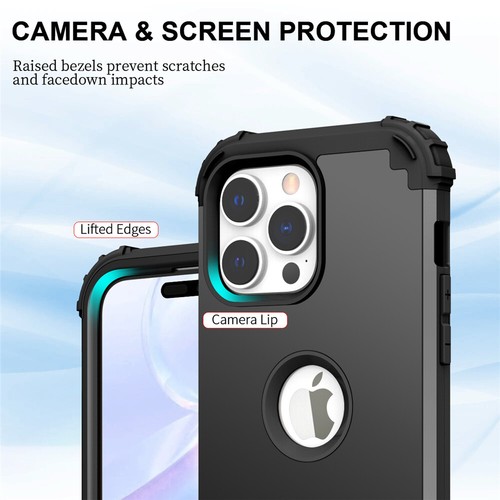 For iPhone 16e 16 15 14 13 12 11 Pro Max XR 8 7 Case Shockproof Heavy Duty Cover - Picture 19 of 58