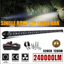 32INCH 1200W LED LIGHT BAR Spot Flood Combo Offroad Truck SUV ATV 4WD 34"