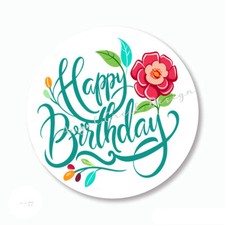 Birthday Scrapbook Stickers Envelope Seals Labels Happy Birthday Party Favors