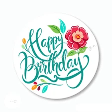 Birthday Scrapbook Stickers Envelope Seals Labels Happy Birthday Party Favors