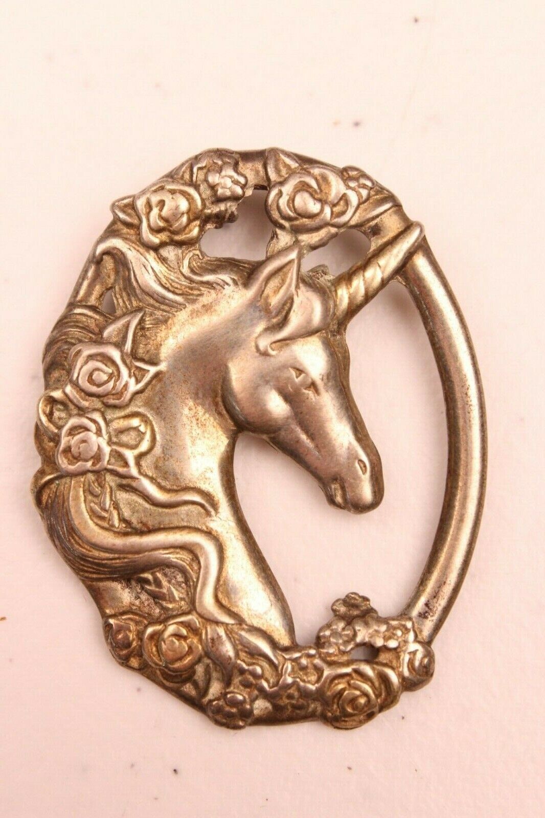 Vintage Gorham Sterling Silver Unicorn Pendant - image 1