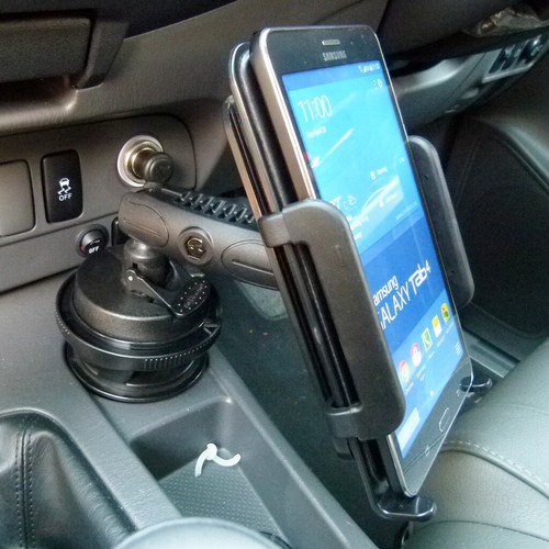 Vehicle Car Drink / Cup Holder Tablet Mount for Samsung Galaxy TAB 4 7" - Picture 2 of 4