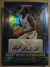 David Singleton UCLA Basketball Panini Prizm Rookie autograph card Hawks /125 RC