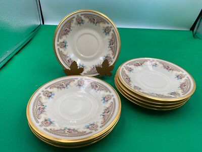 Set 8 Lenox China VERSAILLES Appetizer Plates / Saucers 6''