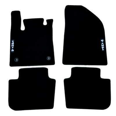 Car Floor Mats Velour For MG MG4 EV Waterproof Black Carpet Rugs Auto Liners New