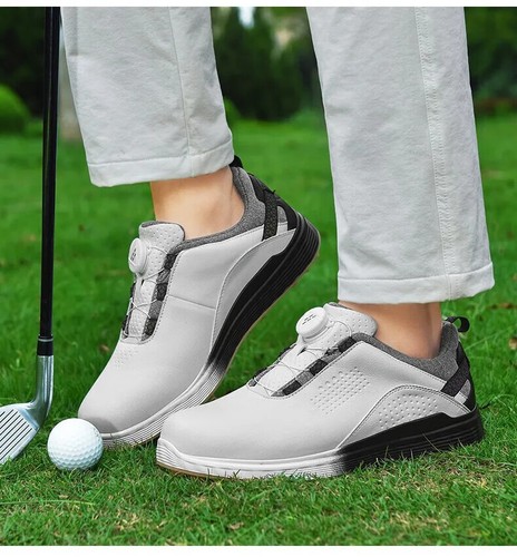 Zapatos de golf impermeables para hombre cómodos zapatillas de golf antideslizantes zapatos para caminar - Imagen 19 de 25