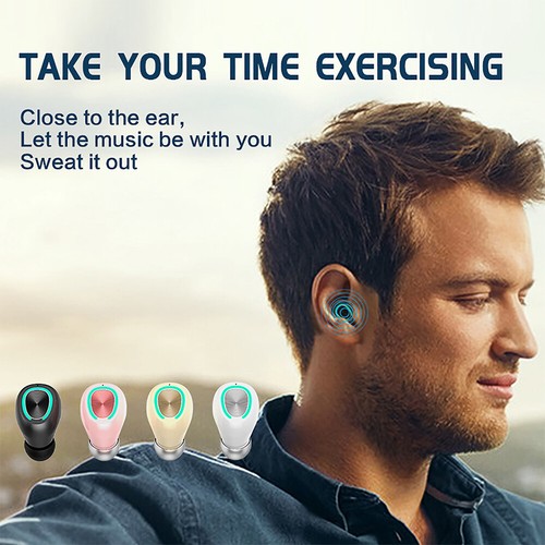 Mini Auriculares Inalámbricos Bluetooth V5.3 Auriculares Intrauditivos Estéreo Auriculares Deportivos Auriculares - Imagen 8 de 12