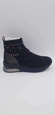 LIU JO - CALZINO NERO CON STRASS KARLIE 10 B68033 TX022 -50% SCONTO! PROMO! | eBay