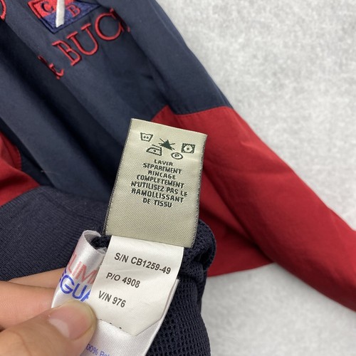 VTG Cutter & Buck Men's Pullover Windbreaker Jacket Red Long Sleeve 1/4 Zip - Picture 23 of 24