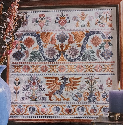 Cross Stitch Pattern DRAGON Year of the Dragon Vintage 203w x 220h - Picture 2 of 7