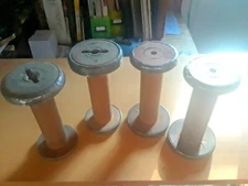 Antique Industrial Sew Weave 7.25" Yarn SPOOL Thread Spindle Textile Bobbin