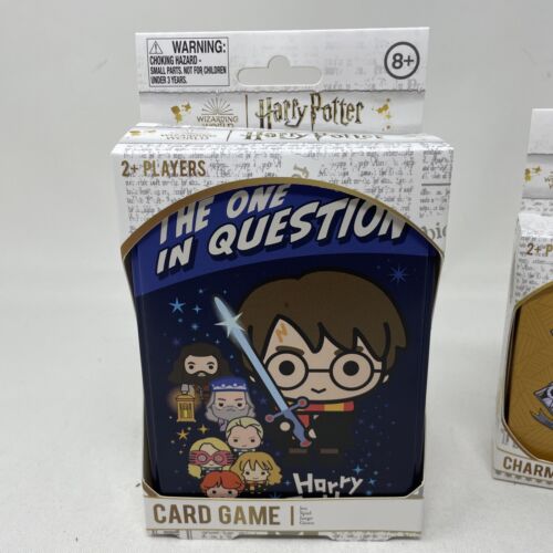 Harry Potter Trivia & Charms Card Game Bundle Wizarding World Family Fun Game - Imagen 2 de 5