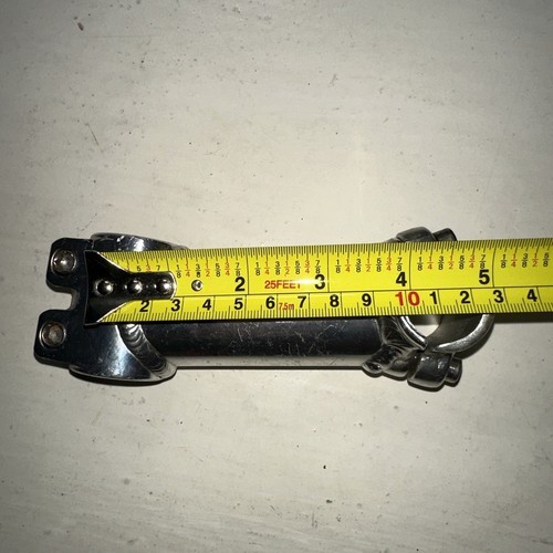 Vintage Bicycle Stem +/- 5 degrees 110 mm 1-1/8 in 25.4 mm Silver Includes Bolts - Picture 10 of 11