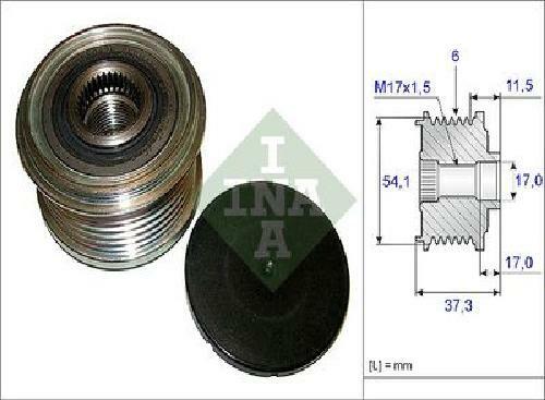 Original INA Generatorfreilauf 535 0149 10 FüR CitroëN Fiat Lancia Peugeot-image