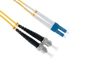 Lc To St Singlemode Duplex 9/125 Fiber Patch Cable, 7 Meters Lc To St Singlemode Duplex 9/125 Fiber Patch Cable, 7 Meters