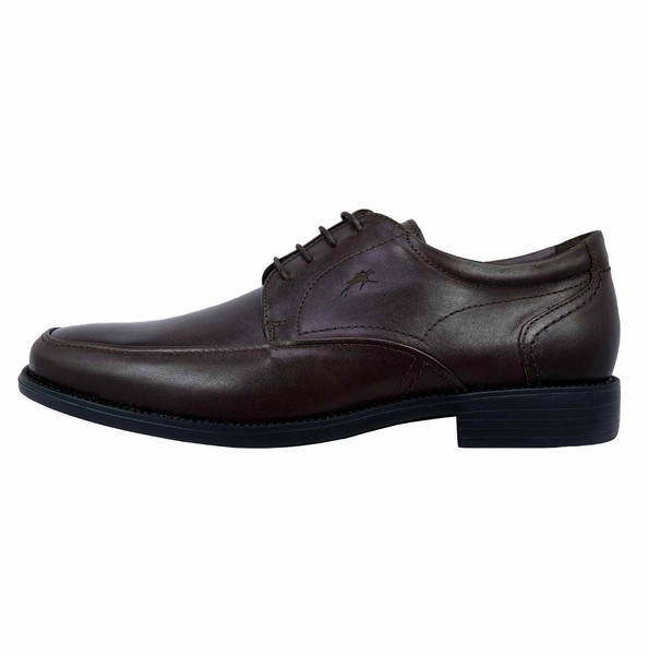 Fluchos Rafael: Zapatos De Vestir Hombre Con Cordones Marrón Piel Ligero  7995