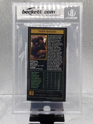 値下げしました！超レア品　マスターズ　Masters 1997年　タイガー 1997-98 Grand Slam Ventures Masters Collection Tiger Woods
