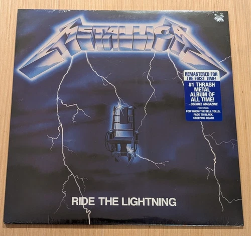 Metallica Ride the Lightning Vinyl Record LP BRAND NEW & SEALED Remastered