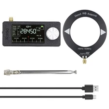 SI4732 Portable Radio 0.5-108MHz LSB USB AM FM Mini Pocket Radio with 2 Antenna.