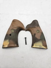 Used Pachmayr Presentation Grip S&W N Frame Large Grips Brown Camo Revolver