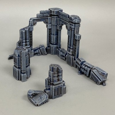 WARCRY RAVAGED LANDS DEFILED RUINS TERRAIN SCENERY WARHAMMER AOS