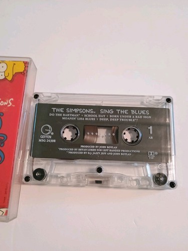 The Simpsons 1990 Sing the Blues Cassette Tape Geffen Records - Picture 4 of 4