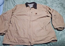 Carhartt Mens Sandstone Ridge Sherpa Lined Jacket Coat Brown Size 4xl  - C61 CML