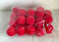 Red Foam Sponge Clown Nose Balls 25 pcs