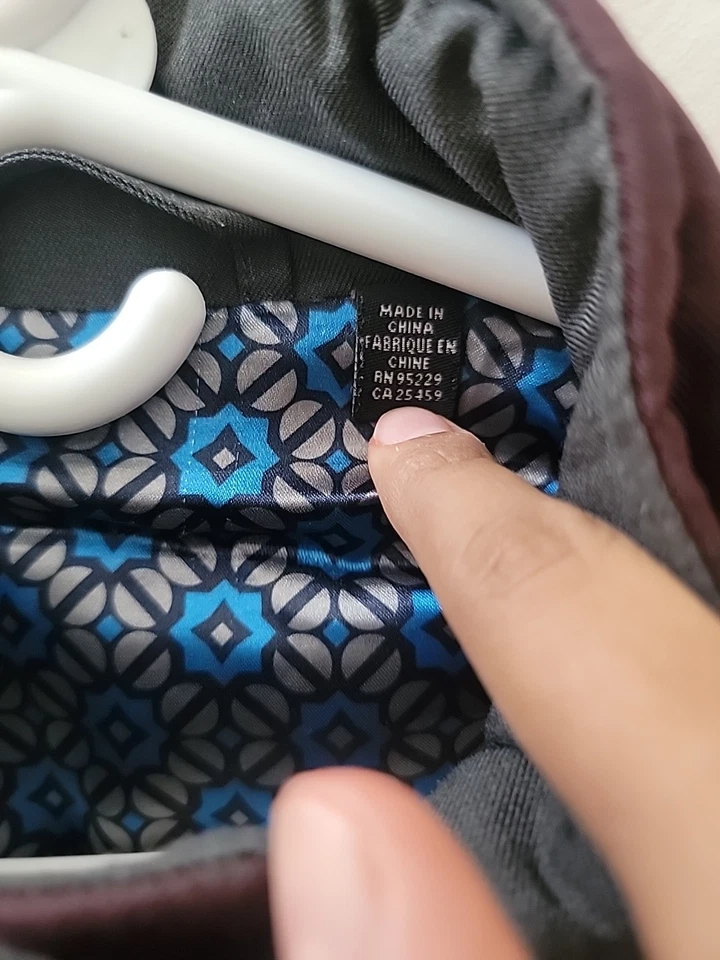 TED BAKER London бордовый Дилан отделки подходит выстеганный вниз без рукавов жилет 3 = M - Изображение 2 из 4