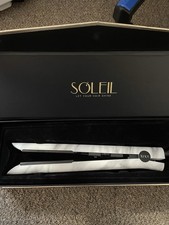 Soleil Flat Iron Limited Edition Marble Solid Ceramic Flat Iron Magnetized Plate