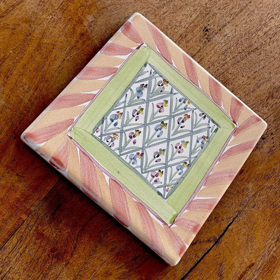 "Iris barbudo MacKenzie Trivet Childs 6"" 1991 retirado" Foto 2 de 4