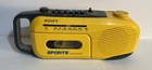 Vintage Sony Sports Radio CFM-101 Boombox Yellow Portable Battery Operated Works