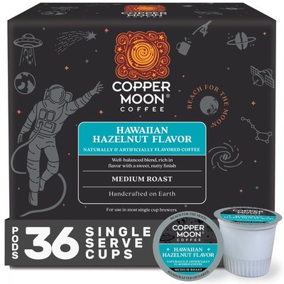 36 PCS Hawaiian Hazelnut Medium Roast Coffee Pods Fits Keurig KCup Brewer
