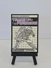 1985 ASTROTRAIN Transformers G1 Instruction Manual Booklet Vintage Hasbro