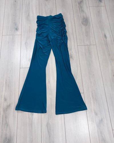 Pink Vanilla Ruched Legging Women Size S Green High Waist Pants Wide Waist - Picture 6 of 8