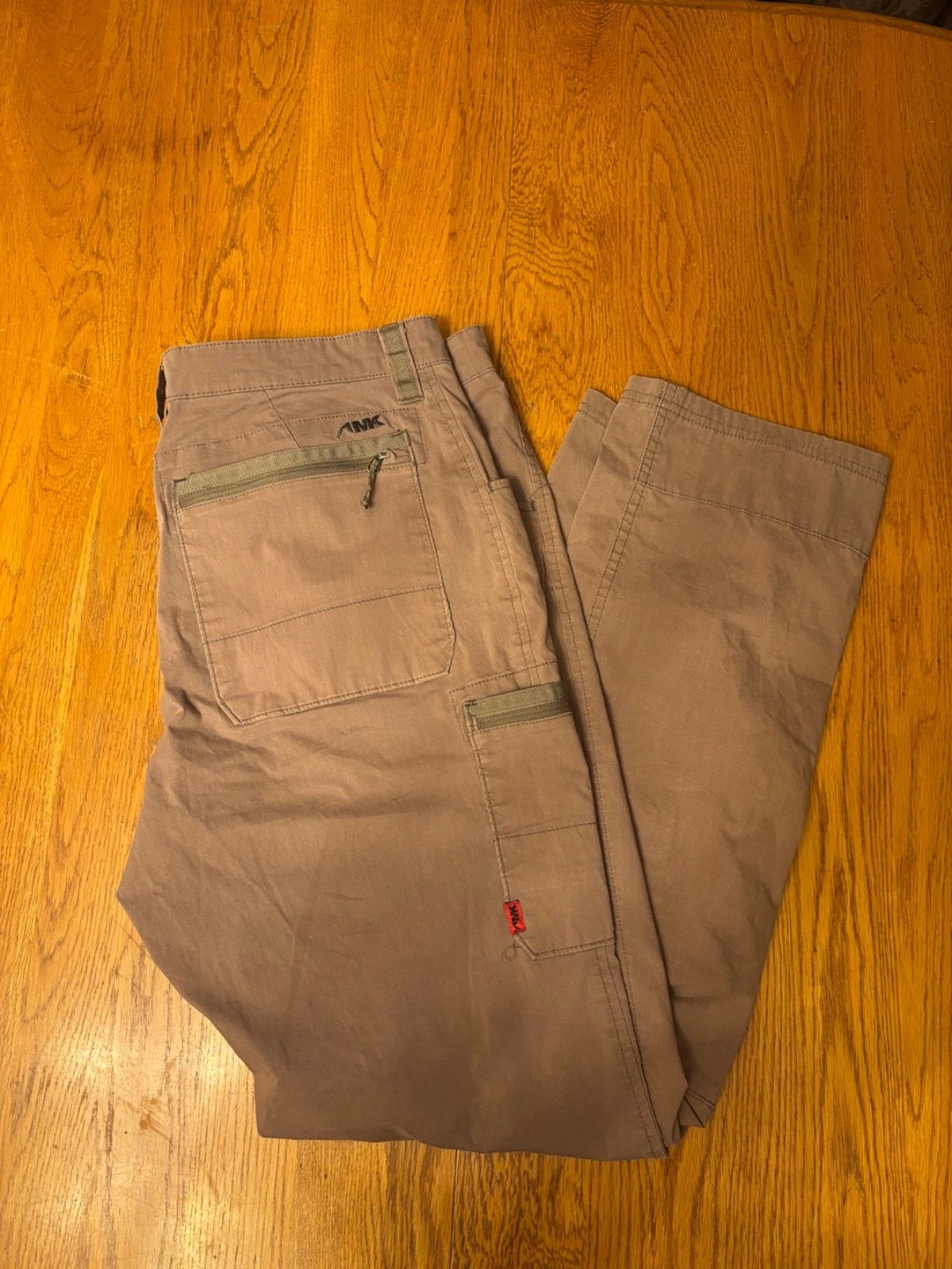 Mountain Khakis Men’s Nylon Hiking Pants 36/32 Beige Zip Pockets