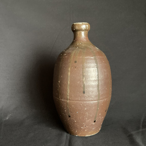 Studio Pottery Stoneware Bottle Vase Japanese vintage antique original - Picture 1 of 12