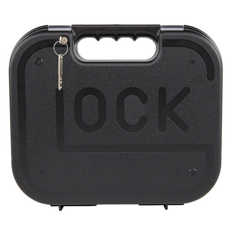 Glock OEM Lockable Single Handgun Gun Case w/ Bore Brush