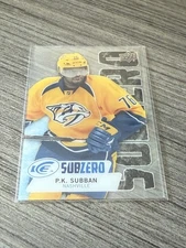 2016-17 Upper Deck Ice Sub Zero P.K. Subban #SZ31 Nashville Predators