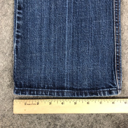 7 For All Mankind Jeans Womens 30 Blue Bootcut A-Pocket Embroidered Made In USA - Picture 11 of 12