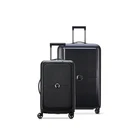 DELSY PARIS TURENNE HARDSIDE LUGGAGE SPINNER WHEELS 2-PIECE SET 19/27 - BLACK