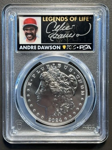 2024 $1 Silver Morgan Dollar PCGS MS70 FS Legends of Life Andre Dawson