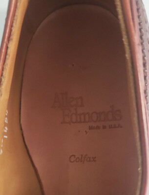 Allen Edmonds Colfax Brown Leather Kilt Tassel Wingtip Loafer Shoe Mens 11.5 AAA Allen Edmonds Colfax Brown Leather Kilt Tassel Wingtip  main image 4