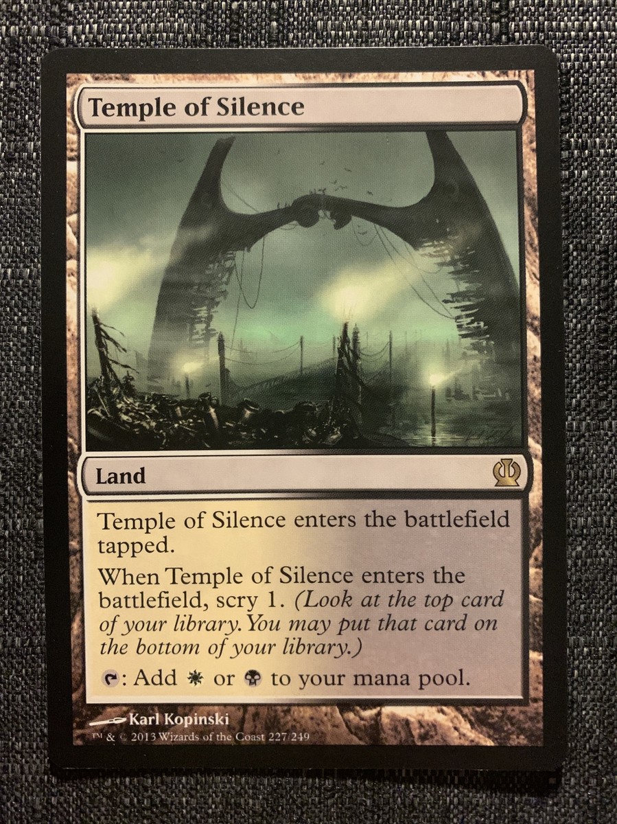 Temple of Silence 1x FOIL THS MTG Theros Rare MINT white black Temple of Silence 1x FOIL THS MTG Theros Rare MINT white black