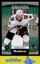 2020-21 Parkhurst Dominik Kubalik Encore card #E-5 Chicago Blackhawks