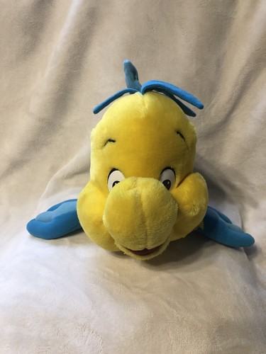 Disney Vintage Flounder Littler Mermaid Plush 10” - 第 1/5 張圖片