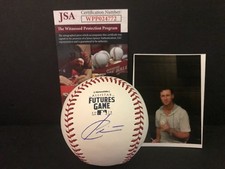 Carter Kieboom Nationals Signed 2018 Futures Game Baseball JSA Witness COA A